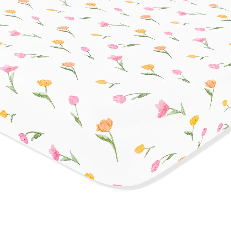 Mini Crib Sheet In Tulip 1