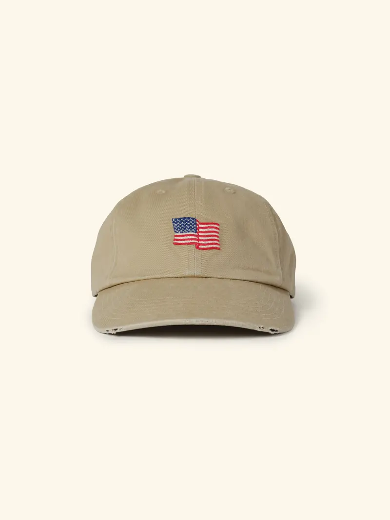 Mini Flag 6 Panel Hat (Desert Tan) 1