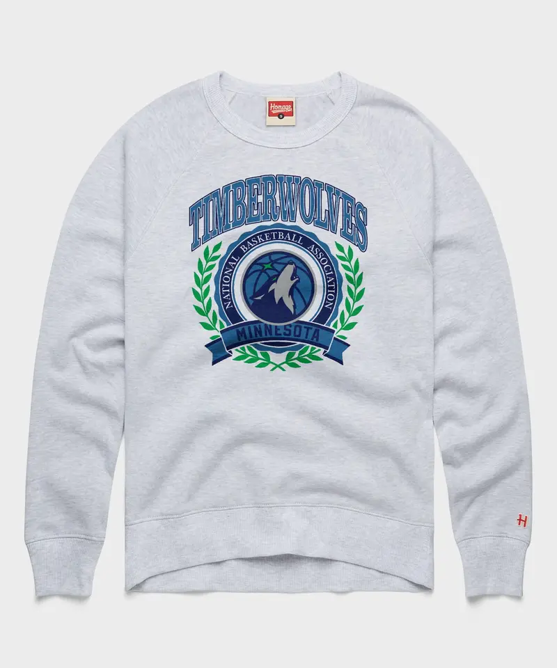 Minnesota Timberwolves Crest Crewneck 1