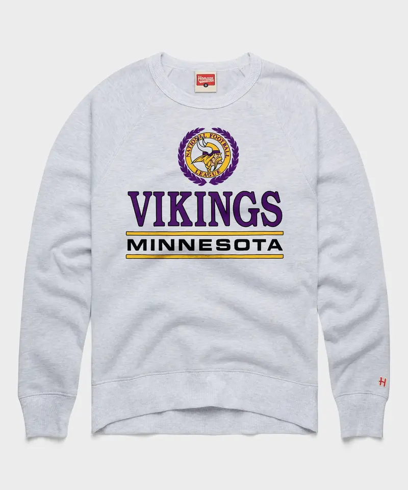 Minnesota Vikings Crest Crewneck 1