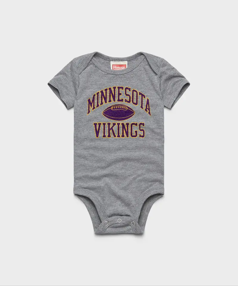 Minnesota Vikings Gridiron Baby One Piece 1