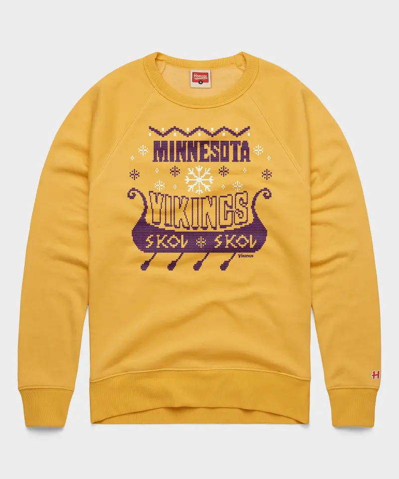 Minnesota Vikings Holiday Crewneck 1