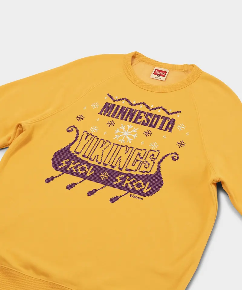 Minnesota Vikings Holiday Crewneck 2