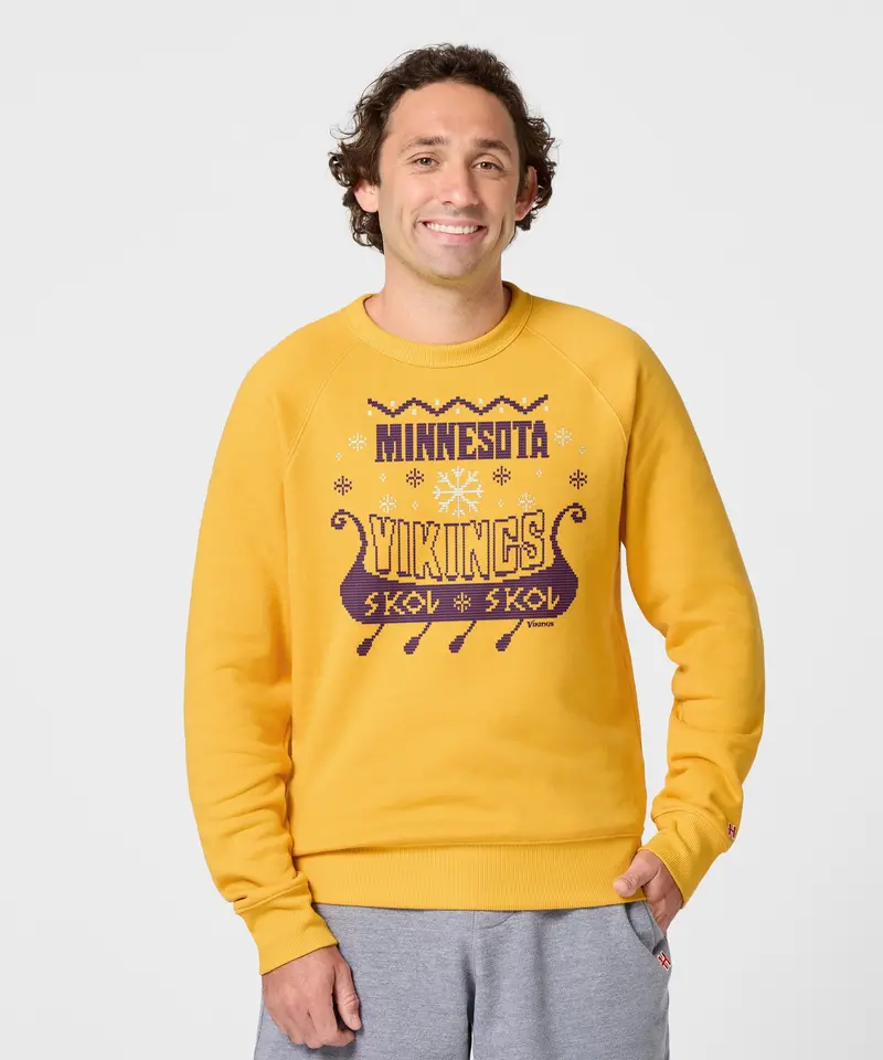Minnesota Vikings Holiday Crewneck 3