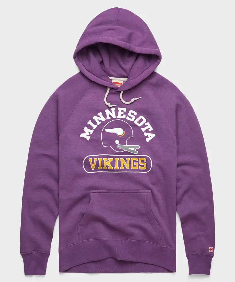 Minnesota Vikings Throwback Helmet Hoodie 1