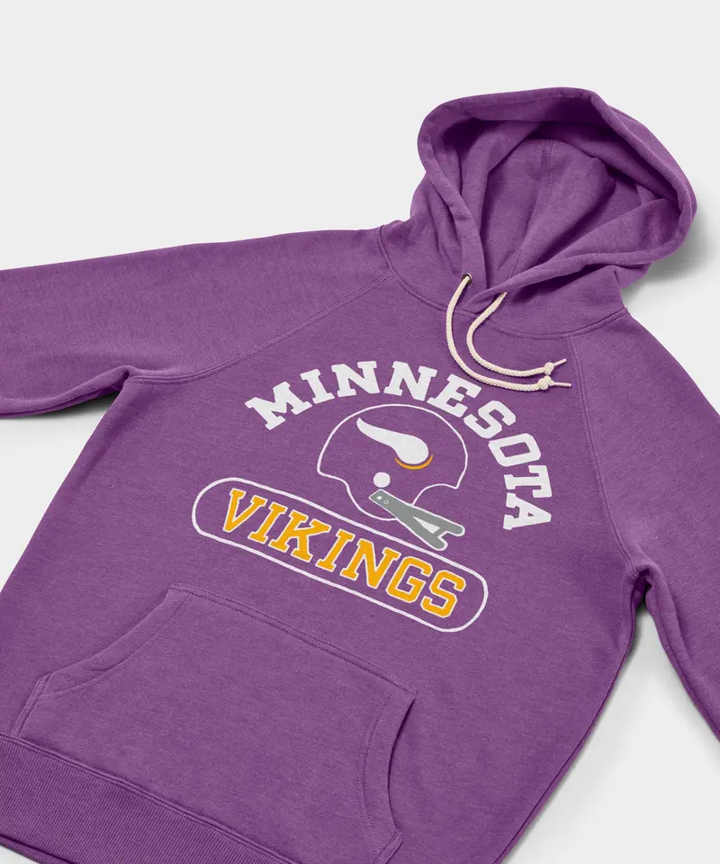 Minnesota Vikings Throwback Helmet Hoodie 2