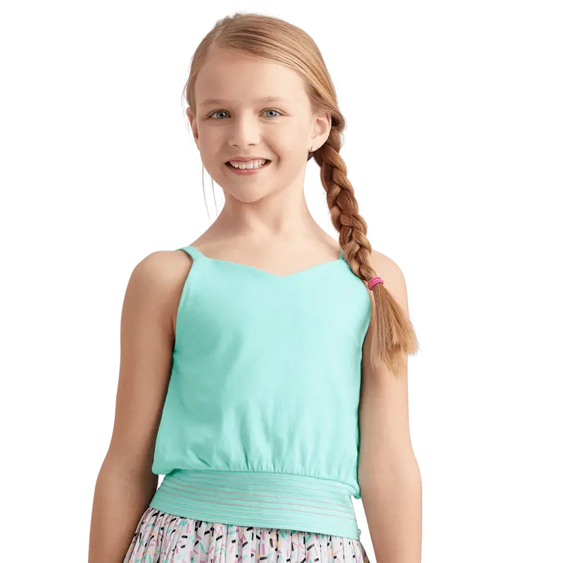 Minty Sweet Tank Top For Girls 1