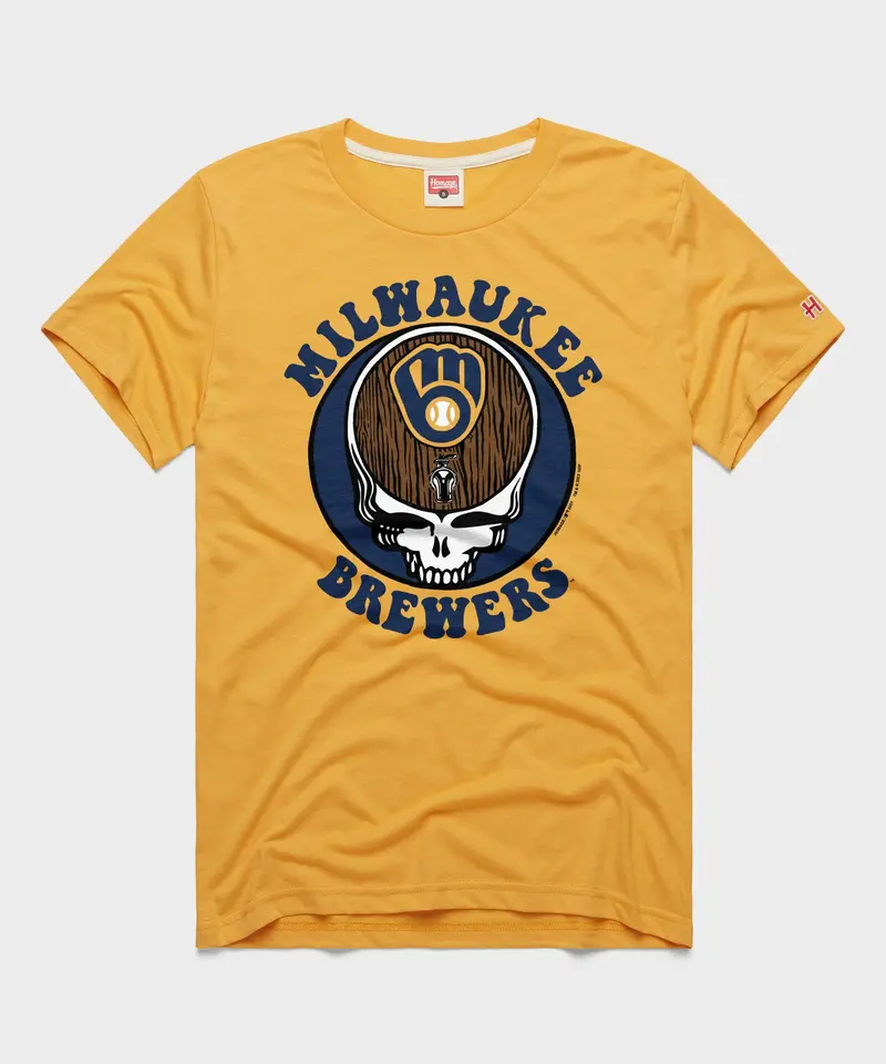 Mlb X Grateful Dead X Brewers Skull Keg 1