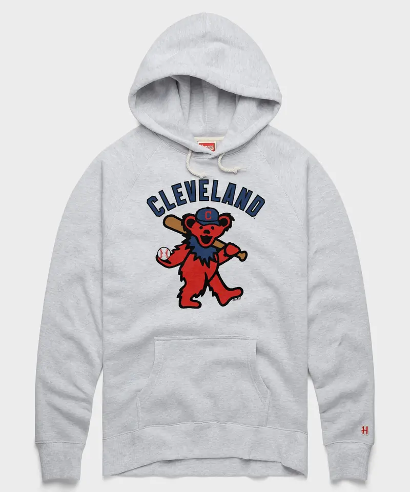 Mlb X Grateful Dead X Cleveland Baseball Hoodie 1