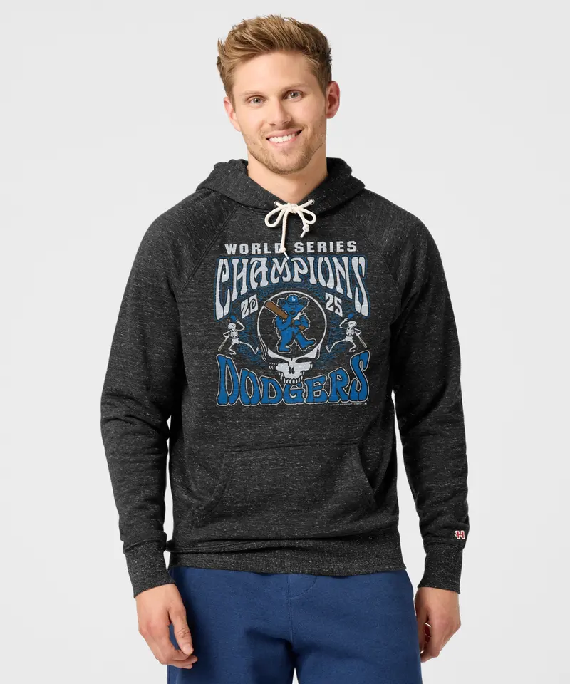 Mlb X Grateful Dead X Dodgers World Series Champions 2025 Hoodie 3