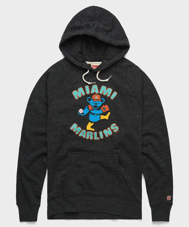 Mlb X Grateful Dead X Marlins Hoodie 1