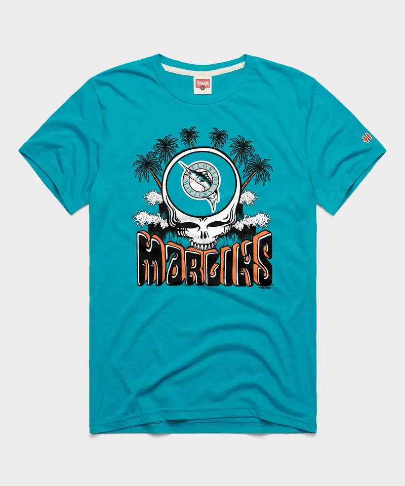 Mlb X Grateful Dead X Marlins Skull 1