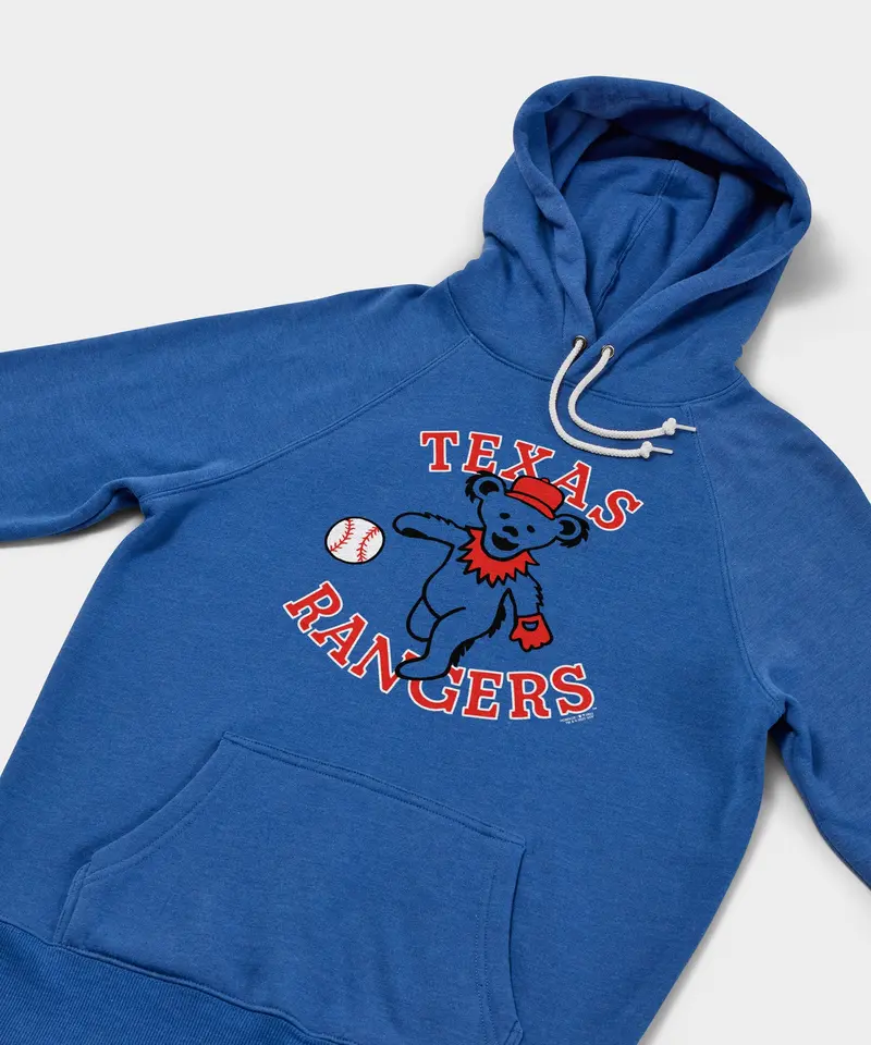 Mlb X Grateful Dead X Rangers Hoodie 2