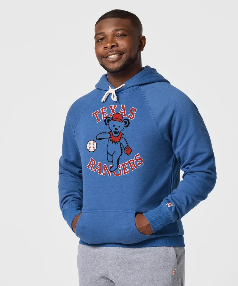 Mlb X Grateful Dead X Rangers Hoodie 3