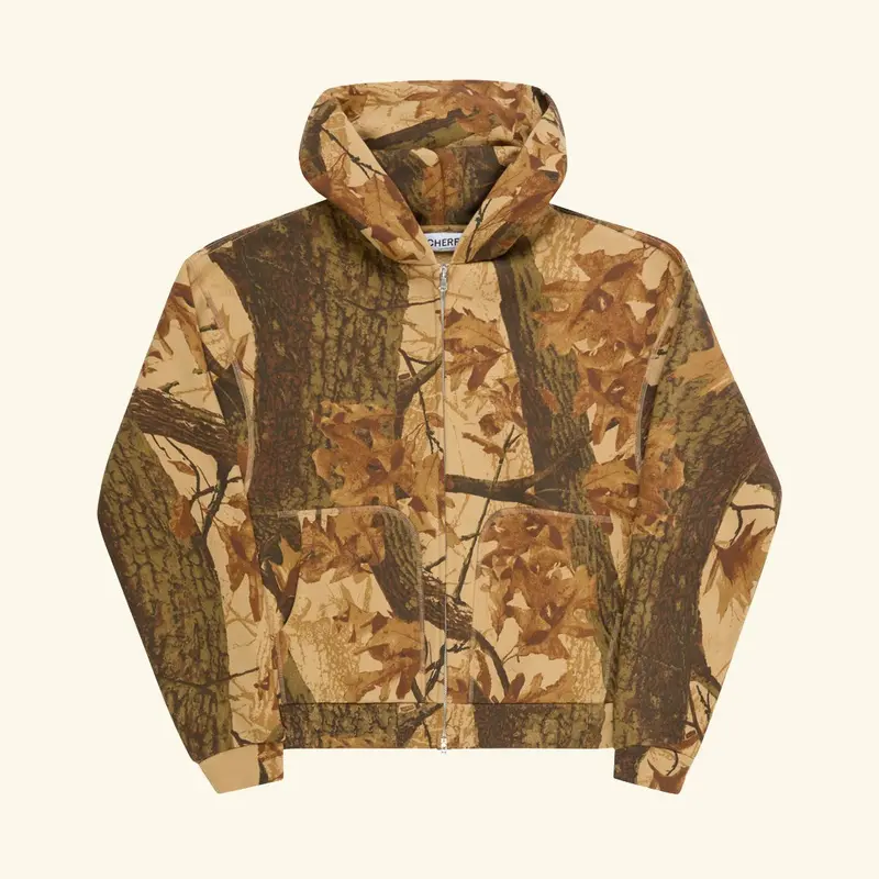 Mossy Oak Camo Zip Up Hoodie 1