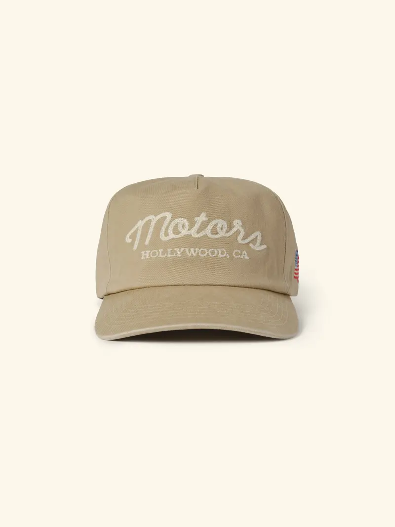 Motors 5 Panel Hat (Desert Tan) 1