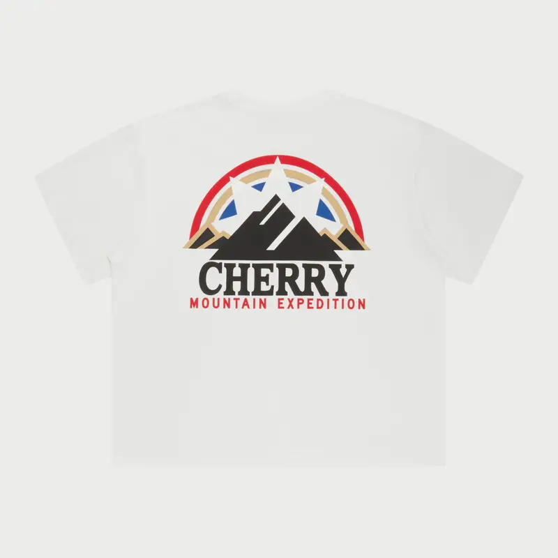 Mountain Expedition Boxy Pocket Tee (White) 2
