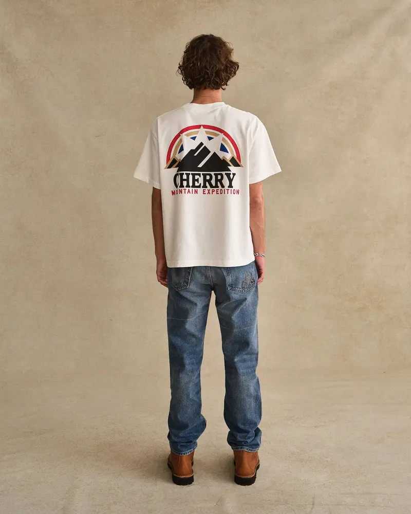 Mountain Expedition Boxy Pocket Tee (White) 6