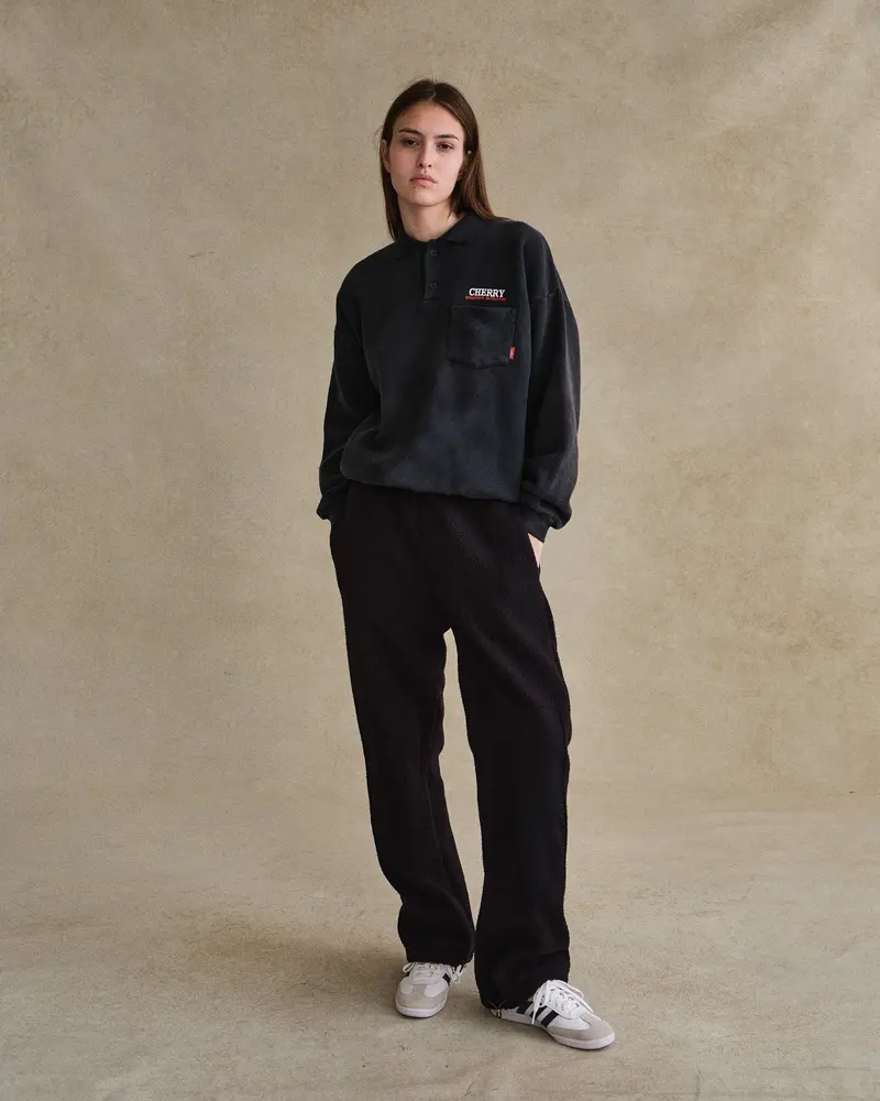 Mountain Expedition L/S Polo Fleece (Black) 6