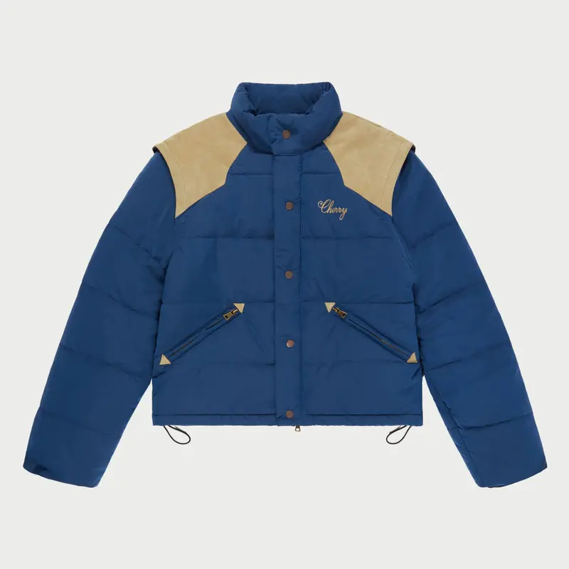 Mountain Puffer Jacket (Royal Blue) 1