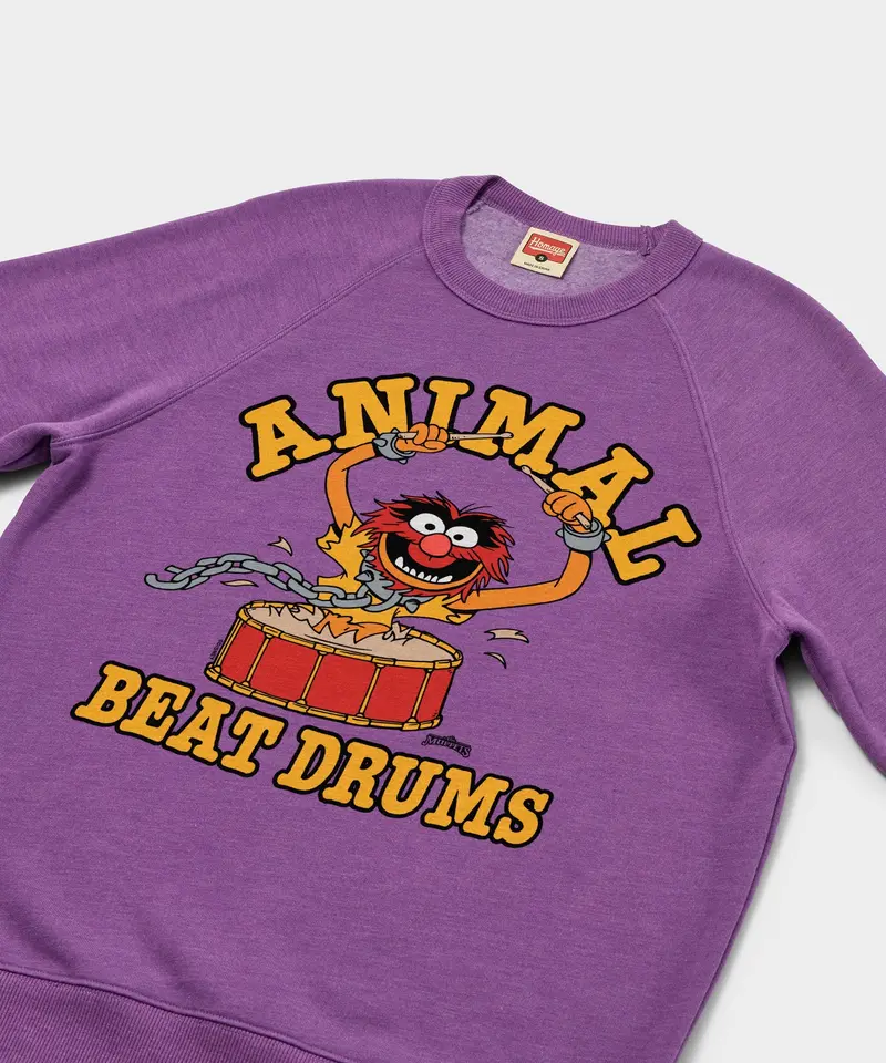 Muppets Animal Beat Drums Crewneck 2