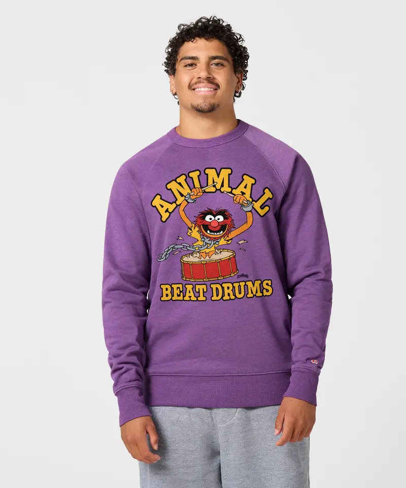 Muppets Animal Beat Drums Crewneck 3
