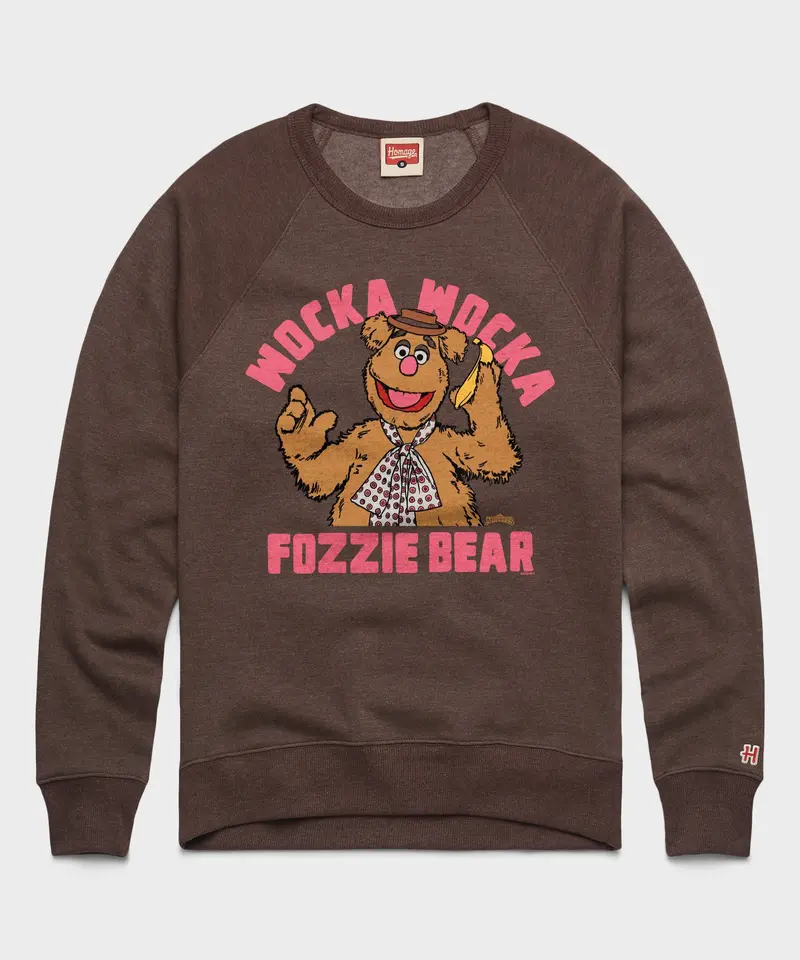 Muppets Fozzie Bear Wocka Wocka Crewneck 1