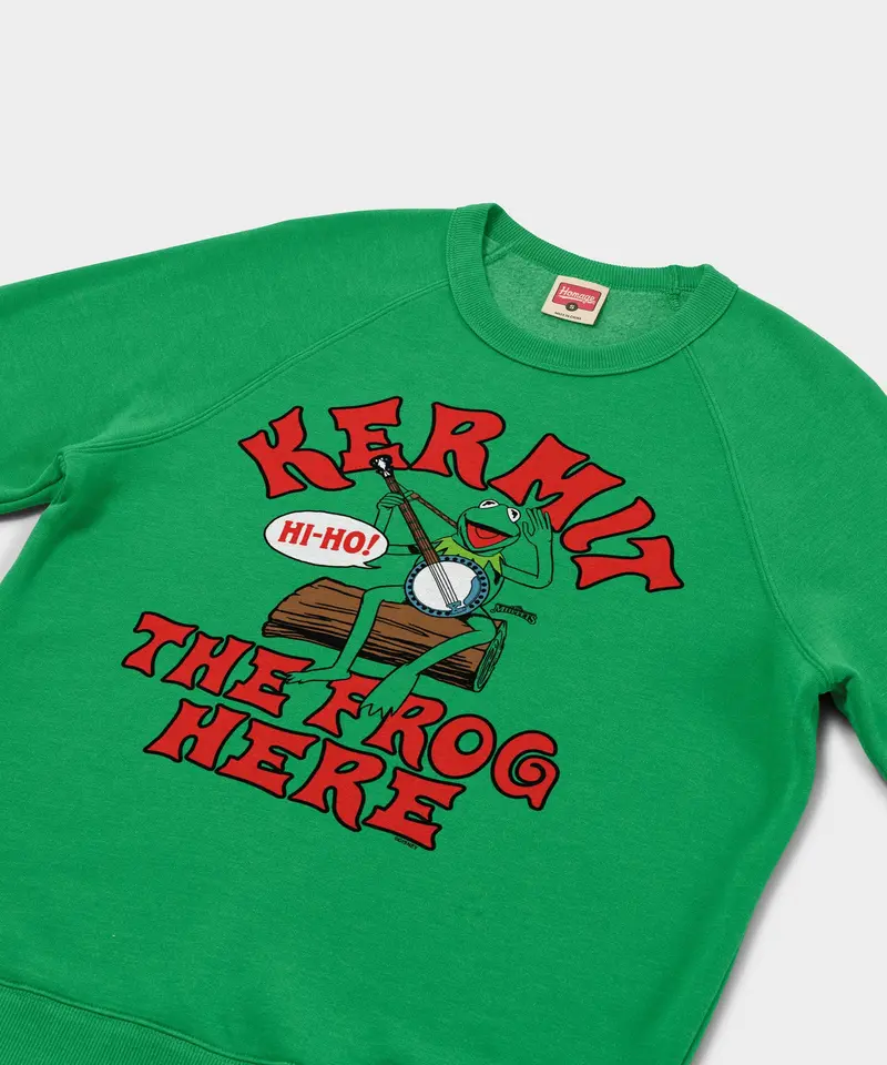Muppets Kermit The Frog Here Crewneck 2