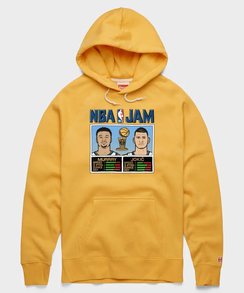 Nba Jam Nuggets 2023 Champs Murray And Jokic Hoodie 1