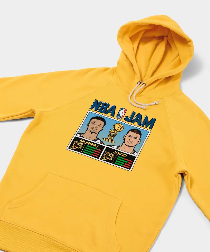 Nba Jam Nuggets 2023 Champs Murray And Jokic Hoodie 2