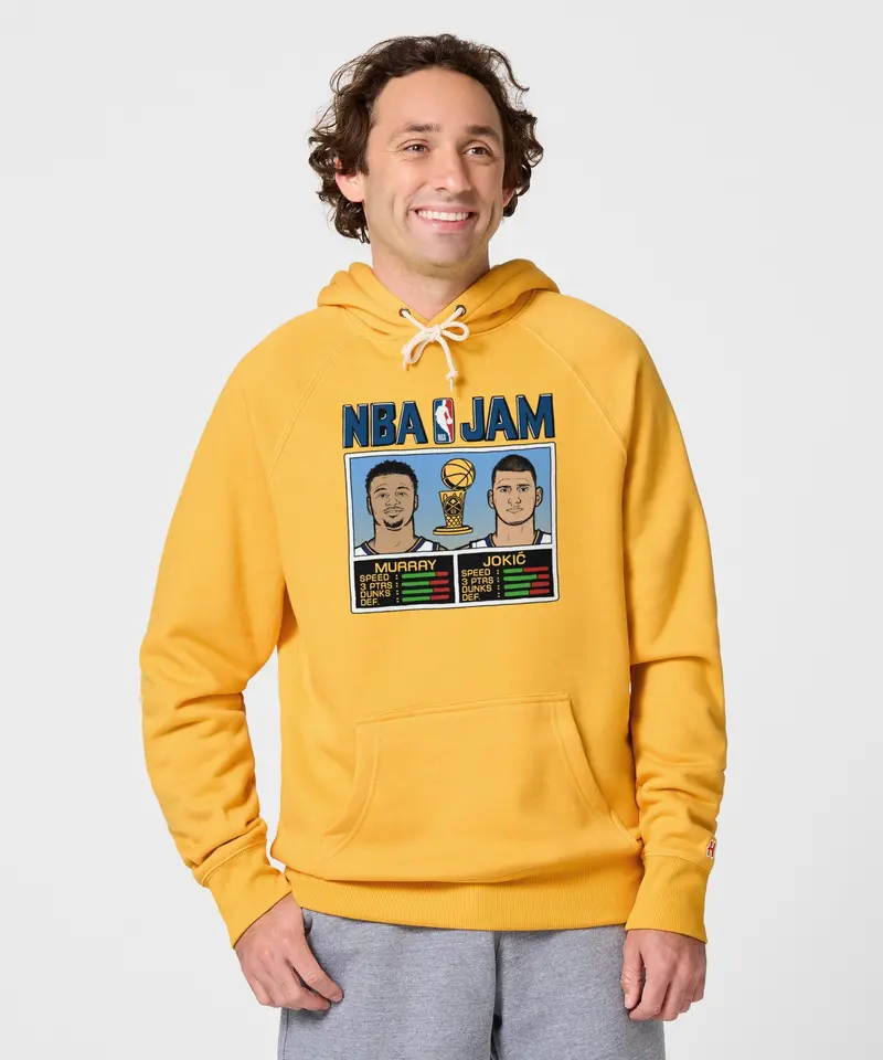 Nba Jam Nuggets 2023 Champs Murray And Jokic Hoodie 3