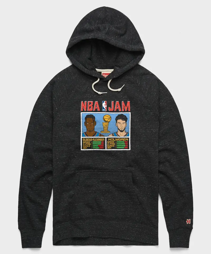 Nba Jam Thunder 2025 Champs Gilgeous-Alexander And Holmgren Hoodie 1