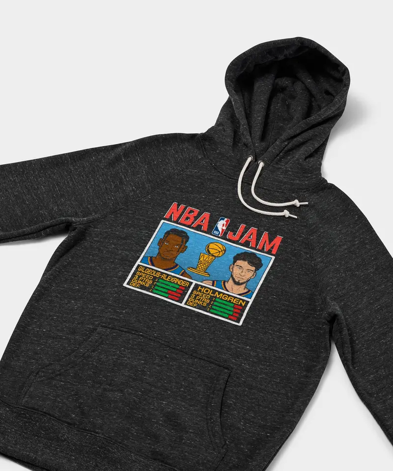 Nba Jam Thunder 2025 Champs Gilgeous-Alexander And Holmgren Hoodie 2