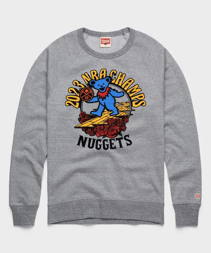 Nba X Grateful Dead 2023 Champs Nuggets Crewneck 1