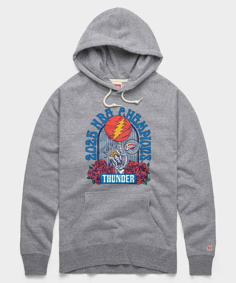 Nba X Grateful Dead 2025 Champs Thunder Hoodie 1