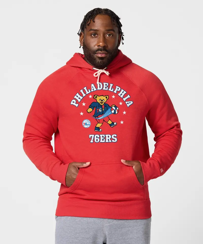 Nba X Grateful Dead X 76Ers Hoodie 3