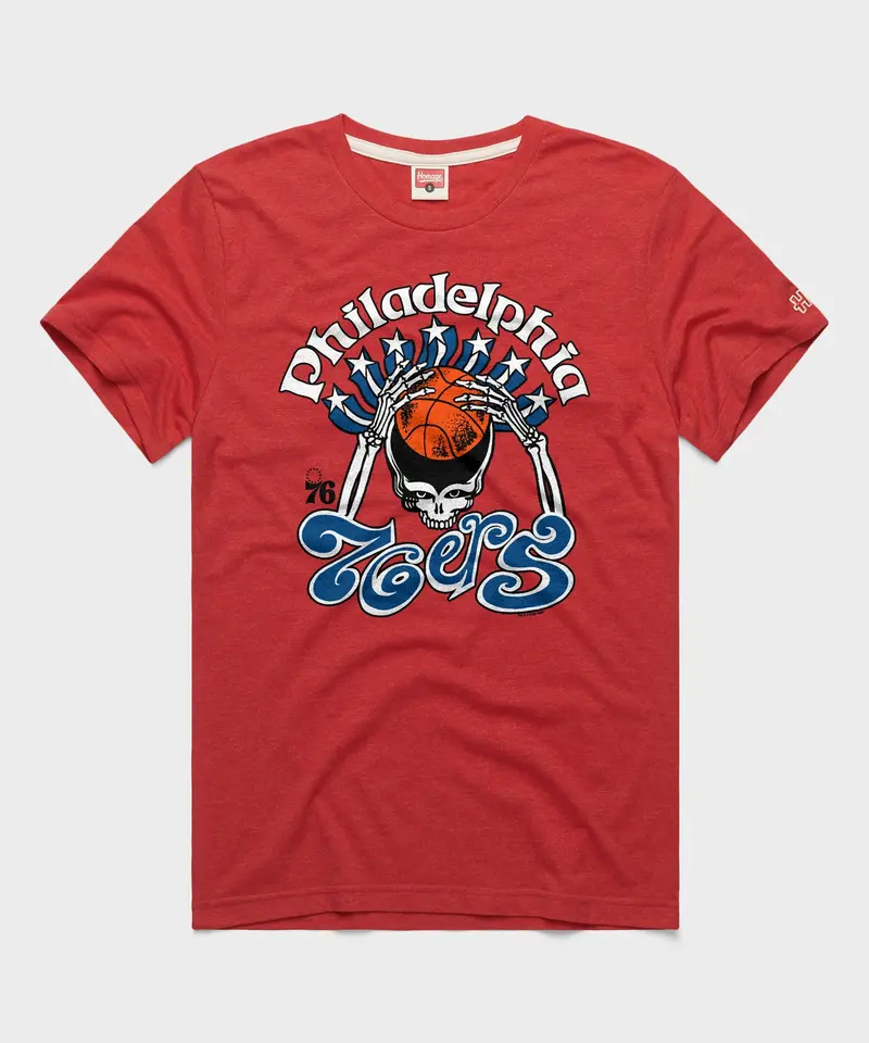 Nba X Grateful Dead X 76Ers Skull 1