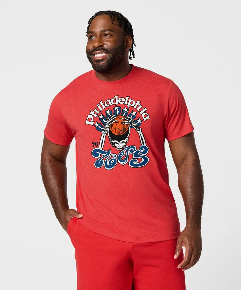 Nba X Grateful Dead X 76Ers Skull 3