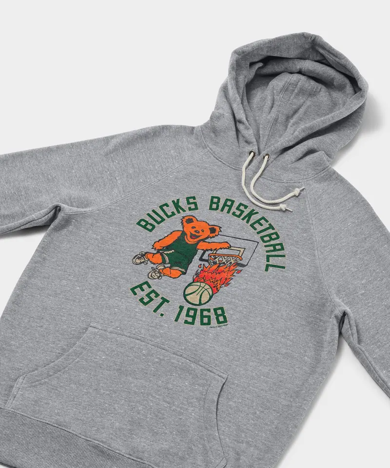 Nba X Grateful Dead X Bucks Hoodie 2