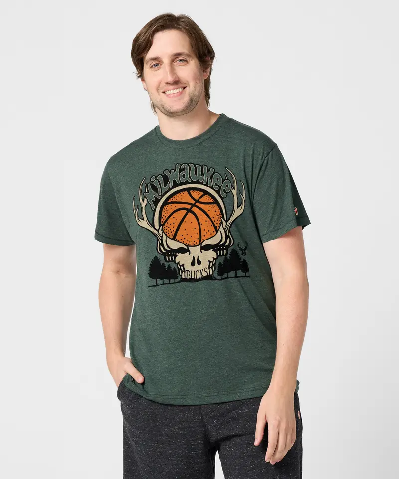 Nba X Grateful Dead X Bucks Skull 3