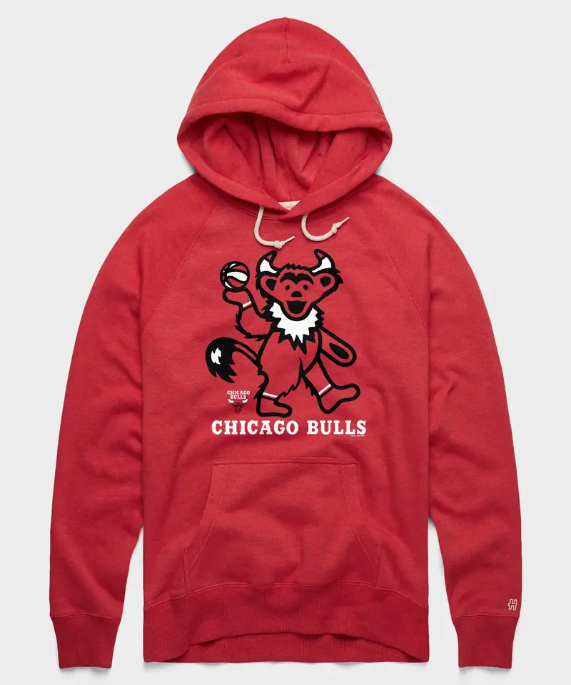 Nba X Grateful Dead X Bulls Hoodie 1