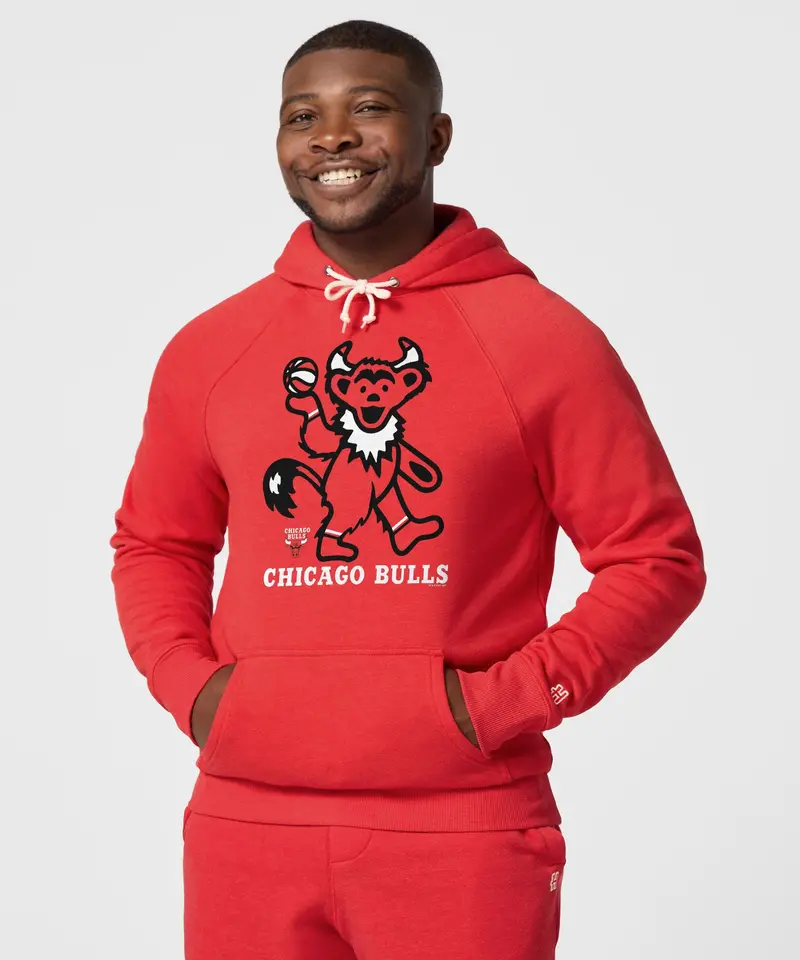 Nba X Grateful Dead X Bulls Hoodie 3