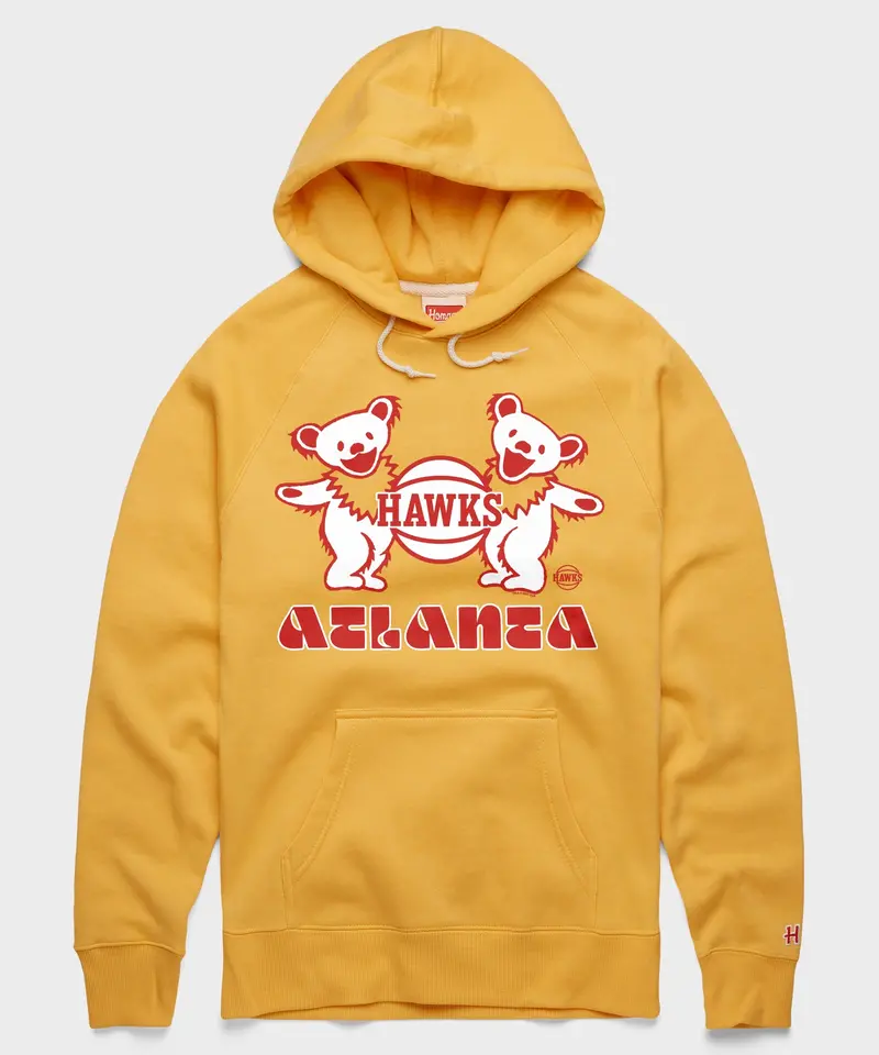 Nba X Grateful Dead X Hawks Hoodie 1