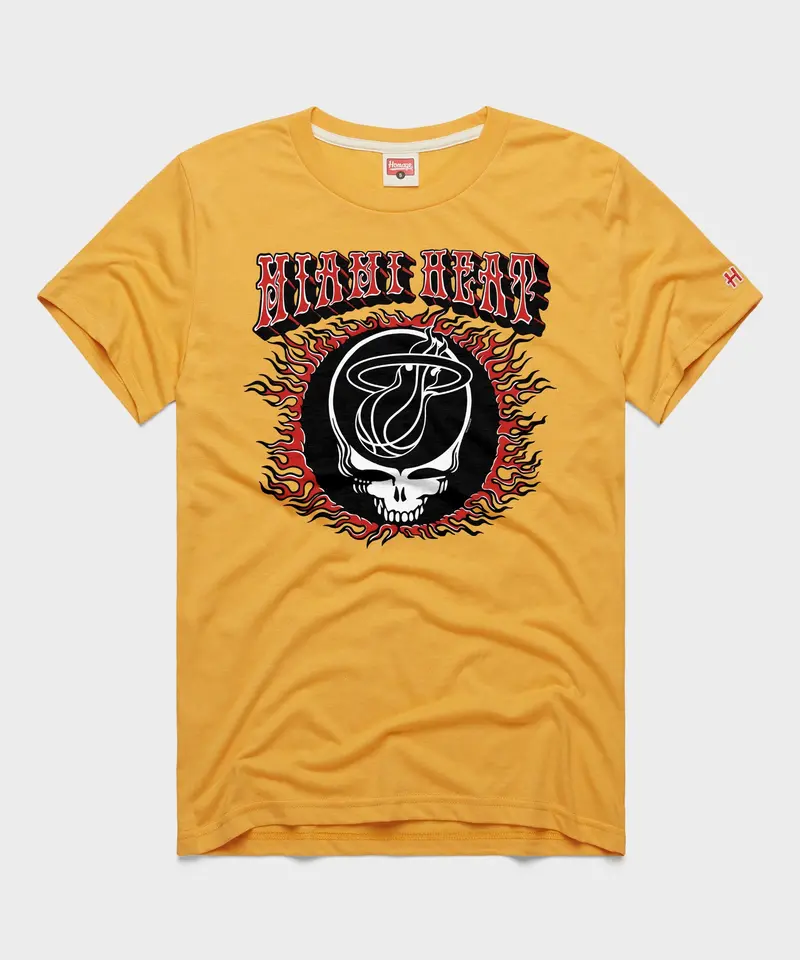 Nba X Grateful Dead X Heat Flaming Skull 1
