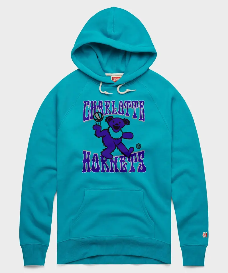 Nba X Grateful Dead X Hornets Hoodie 1