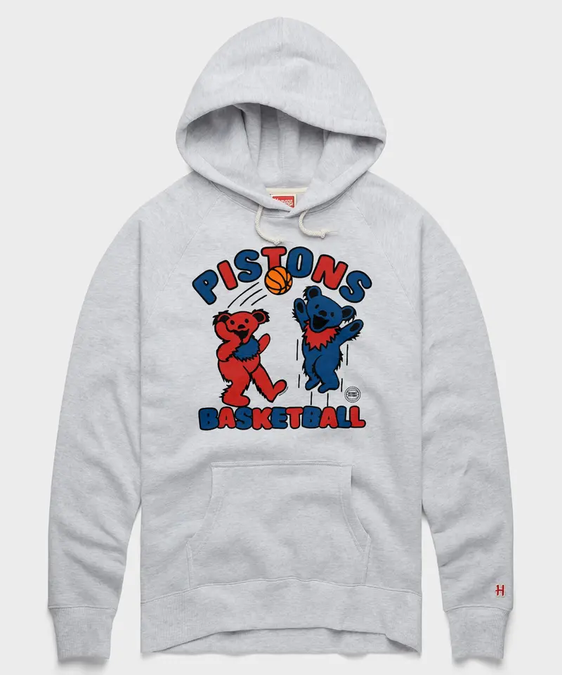 Nba X Grateful Dead X Pistons Hoodie 1