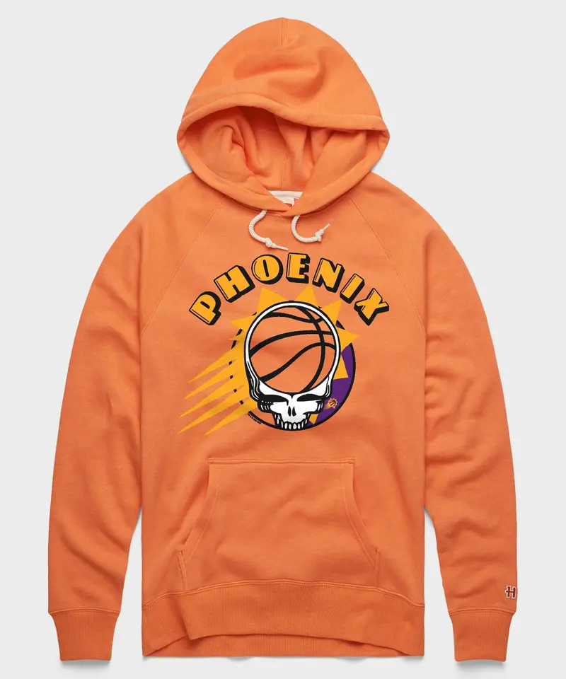 Nba X Grateful Dead X Suns Skull Hoodie 1