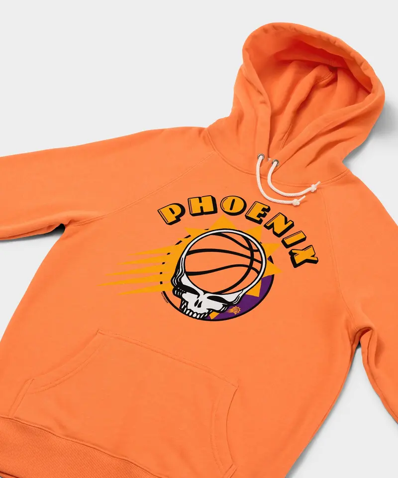 Nba X Grateful Dead X Suns Skull Hoodie 2