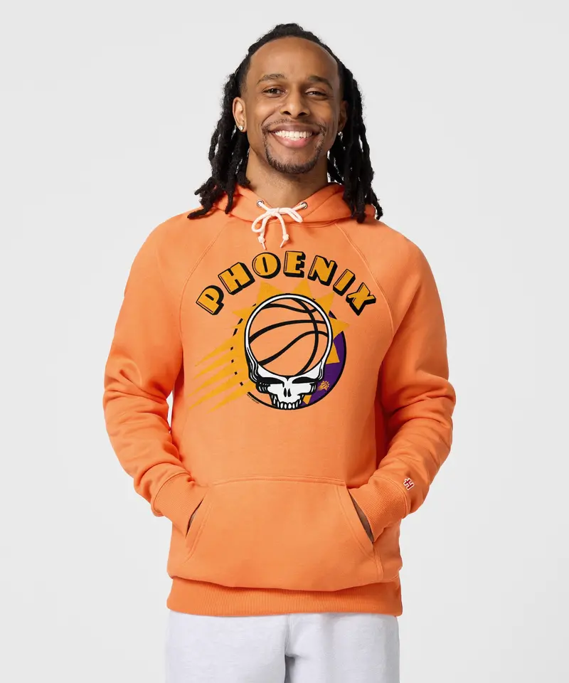 Nba X Grateful Dead X Suns Skull Hoodie 3