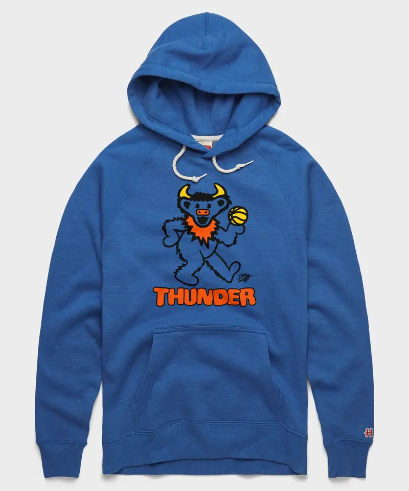 Nba X Grateful Dead X Thunder Hoodie 1